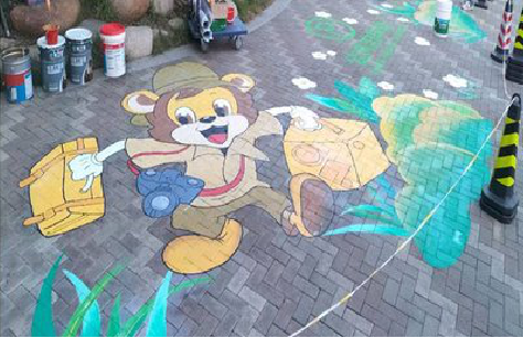 商南夏季画地面彩绘会遇到的问题