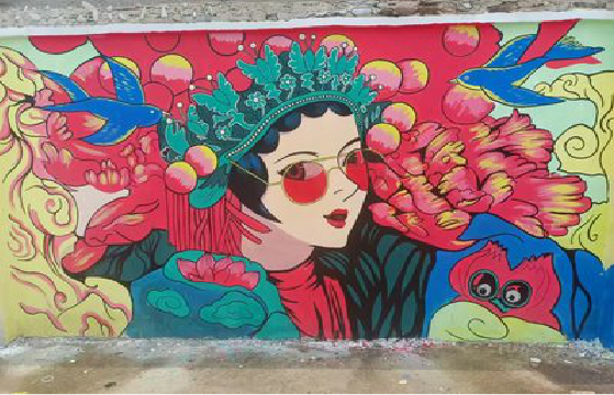 商南墙体彩绘-网红墙