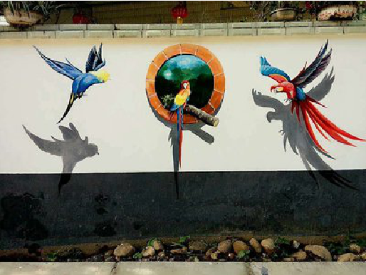 商南视觉错位-3D墙绘设计