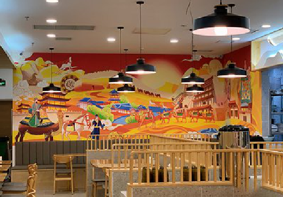 商南商业空间彩绘介绍。