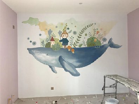 商南手绘墙的特点及优势。